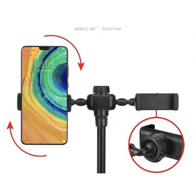 Zore Dual Small Light Işıklı Telefon Tutucu 9cm Ring Light Zore Dual Small Light Işıklı Telefon Tutucu 9cm Ring Light
