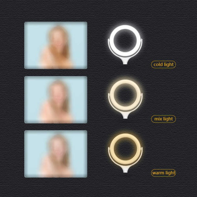 Zore F-537 30 Cm Işıklı Telefon Tutucu Ring Light Zore F-537 30 Cm Işıklı Telefon Tutucu Ring Light