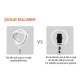 Zore F-539A Işıklı Telefon Tutucu Ring Light Zore F-539A Işıklı Telefon Tutucu Ring Light