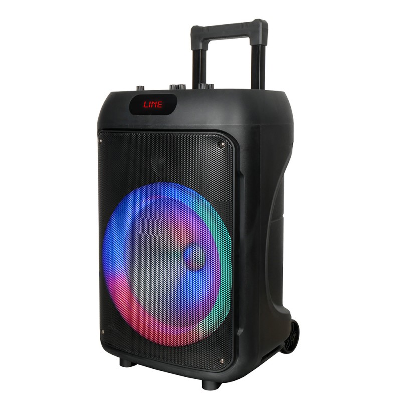 Bal-z  GD-1203 Dijital LED Göstergeli FM Radyolu Mikrofonlu RGB TWS 12 inç Stereo Bass Kablosuz Karaoke Hoparlör