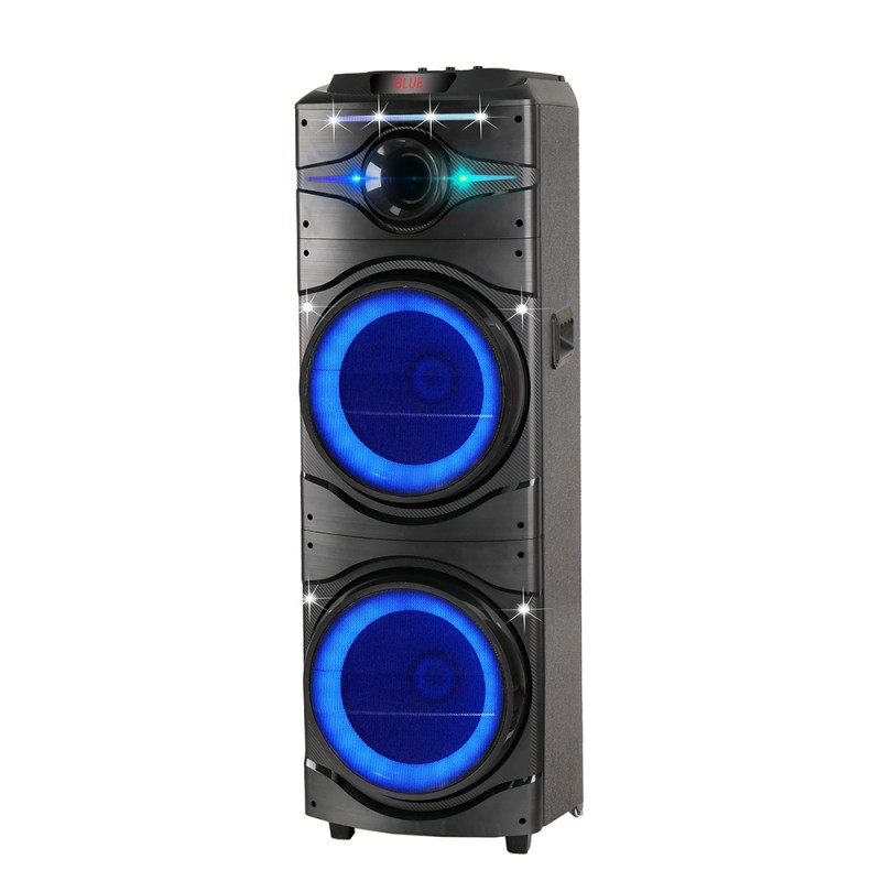 Bal-z  GD-2016 Dijital LED Göstergeli FM Radyolu Mikrofonlu RGB TWS Çift 12 inç Stereo Bass Kablosuz Karaoke Hoparlör