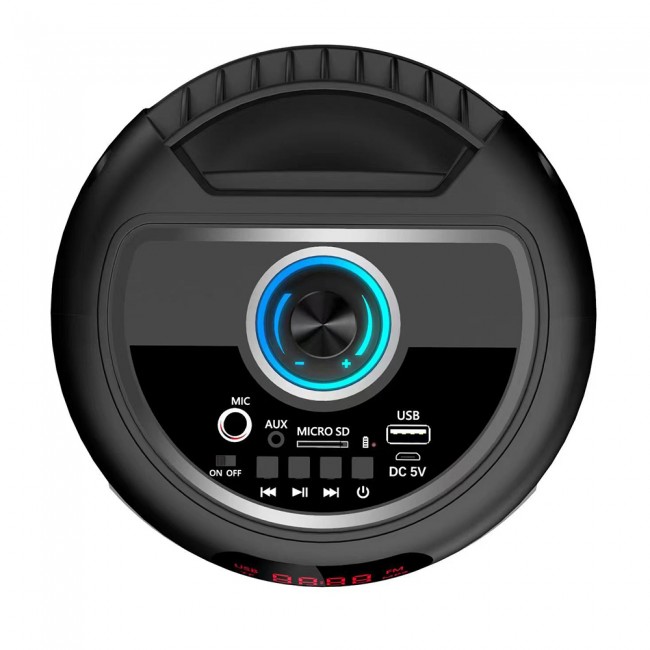 Zore GD-2402 Dijital LED Göstergeli FM Radyolu Mikrofonlu RGB TWS Çift 4 inç Stereo Bass Kablosuz Karaoke Hoparlör Zore GD-2402 Dijital LED Göstergeli FM Radyolu Mikrofonlu RGB TWS Çift 4 inç Stereo Bass Kablosuz Karaoke Hoparlör