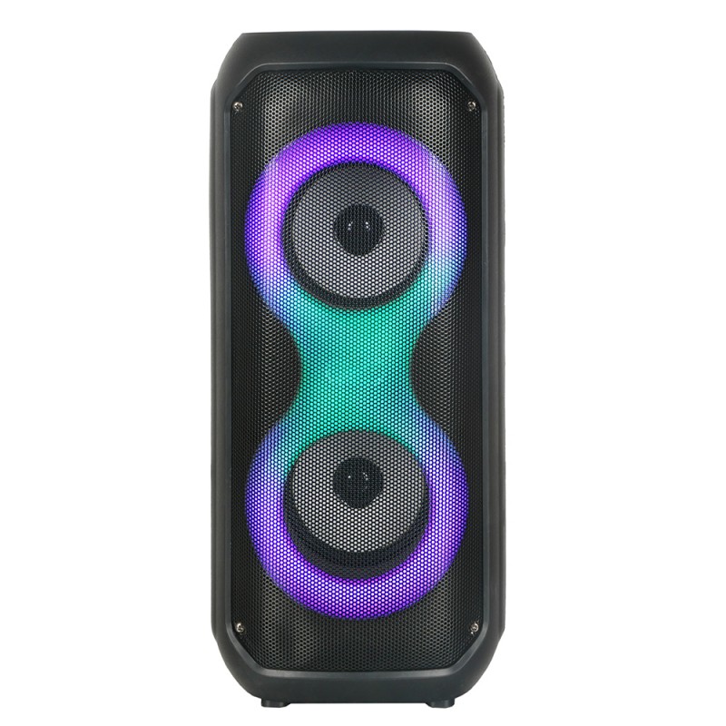 Bal-z Zore GD-2413 FM Radyolu RGB TWS Çift 4 inç Stereo Bass Kablosuz Hoparlör