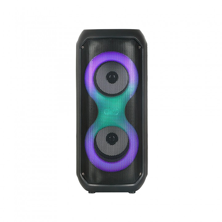 Zore GD-2413 FM Radyolu RGB TWS Çift 4 inç Stereo Bass Kablosuz Hoparlör