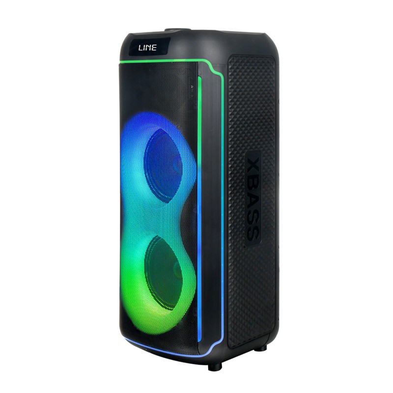 Bal-z Zore GD-2606 Dijital LED Göstergeli FM Radyolu Mikrofonlu RGB TWS Çift 6.5 inç Stereo Bass Kablosuz Karaoke Hoparlör