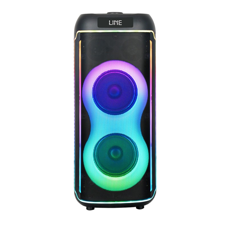 Bal-z Zore GD-2606 Dijital LED Göstergeli FM Radyolu Mikrofonlu RGB TWS Çift 6.5 inç Stereo Bass Kablosuz Karaoke Hoparlör