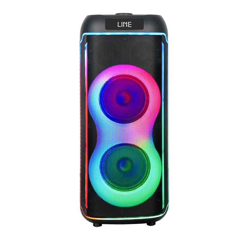 Bal-z Zore GD-2606 Dijital LED Göstergeli FM Radyolu Mikrofonlu RGB TWS Çift 6.5 inç Stereo Bass Kablosuz Karaoke Hoparlör