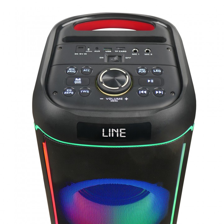 Zore GD-2606 Dijital LED Göstergeli FM Radyolu Mikrofonlu RGB TWS Çift 6.5 inç Stereo Bass Kablosuz Karaoke Hoparlör