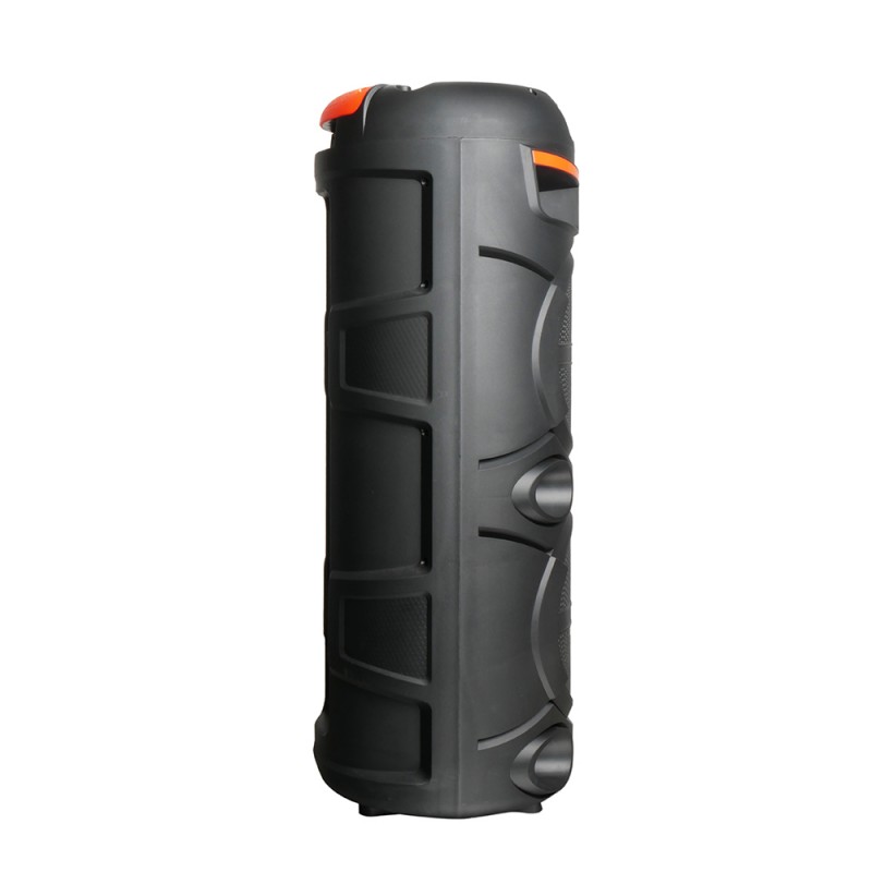 Bal-z Zore GD-2809 Dijital LED Göstergeli FM Radyolu Mikrofonlu RGB TWS Çift 8 inç Stereo Bass Kablosuz Karaoke Hoparlör