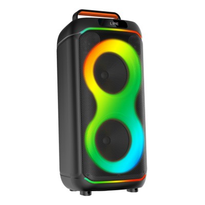 Bal-z  GD-2823 Dijital LED Göstergeli FM Radyolu Mikrofonlu RGB TWS Çift 8 inç Stereo Bass Kablosuz Karaoke Hoparlör
