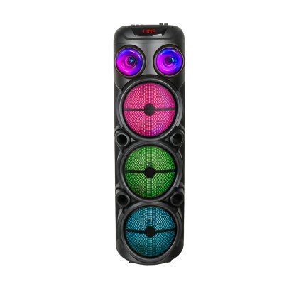 Bal-z  GD-2887 Dijital LED Göstergeli Mikrofonlu RGB TWS 8 inç Stereo Bass Kablosuz Karaoke Hoparlör
