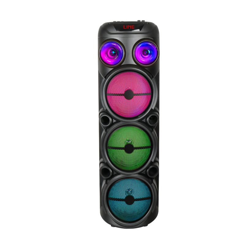 Bal-z  GD-2887 Dijital LED Göstergeli Mikrofonlu RGB TWS 8 inç Stereo Bass Kablosuz Karaoke Hoparlör