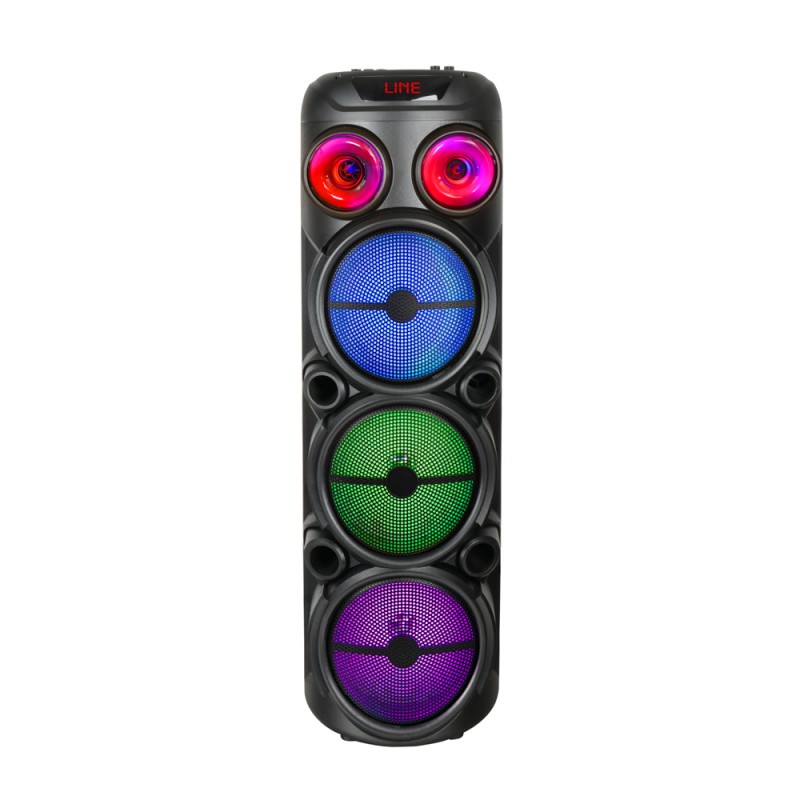 Bal-z  GD-2887 Dijital LED Göstergeli Mikrofonlu RGB TWS 8 inç Stereo Bass Kablosuz Karaoke Hoparlör