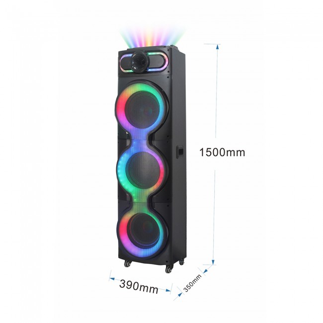 Zore GD-3126 Dijital LED Göstergeli Mikrofonlu RGB TWS Üçlü 10 inç Stereo Bass Kablosuz Karaoke Hoparlör Zore GD-3126 Dijital LED Göstergeli Mikrofonlu RGB TWS Üçlü 10 inç Stereo Bass Kablosuz Karaoke Hoparlör