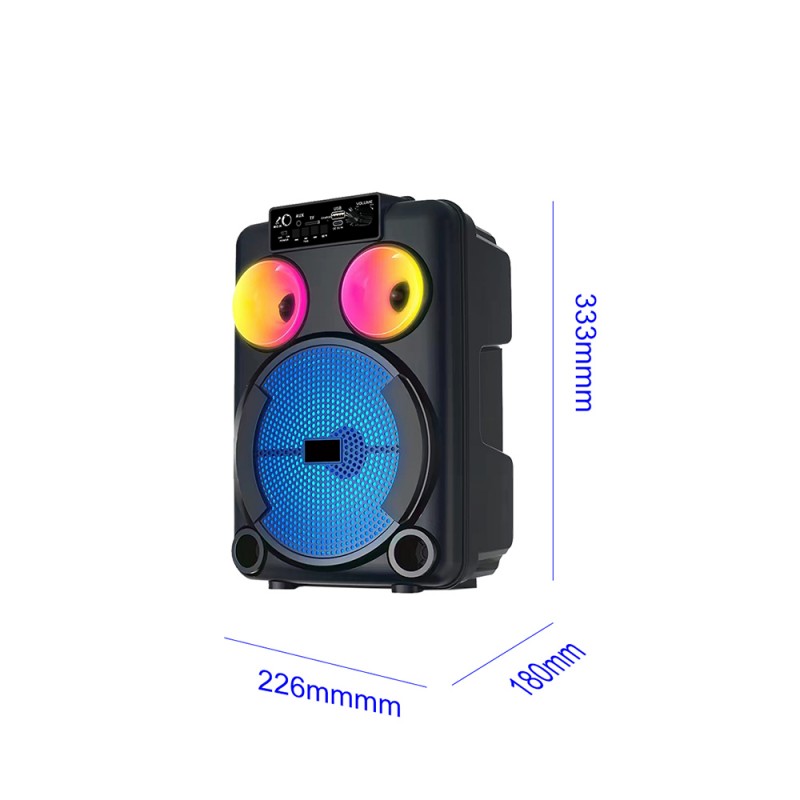 Bal-z Zore GD-892 Mikrofonlu RGB TWS 8 inç Stereo Bass Kablosuz Karaoke Hoparlör