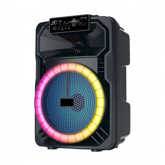 Zore GD-893 Mikrofonlu RGB TWS 8 inç Stereo Bass Kablosuz Karaoke Hoparlör Zore GD-893 Mikrofonlu RGB TWS 8 inç Stereo Bass Kablosuz Karaoke Hoparlör