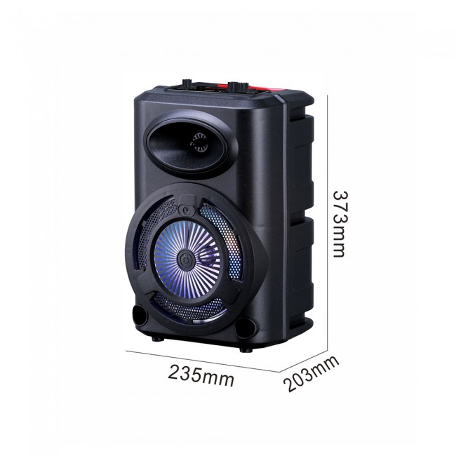 Zore GD-903 Dijital LED Göstergeli FM Radyolu Mikrofonlu RGB TWS 8 inç Stereo Bass Kablosuz Karaoke Hoparlör Zore GD-903 Dijital LED Göstergeli FM Radyolu Mikrofonlu RGB TWS 8 inç Stereo Bass Kablosuz Karaoke Hoparlör