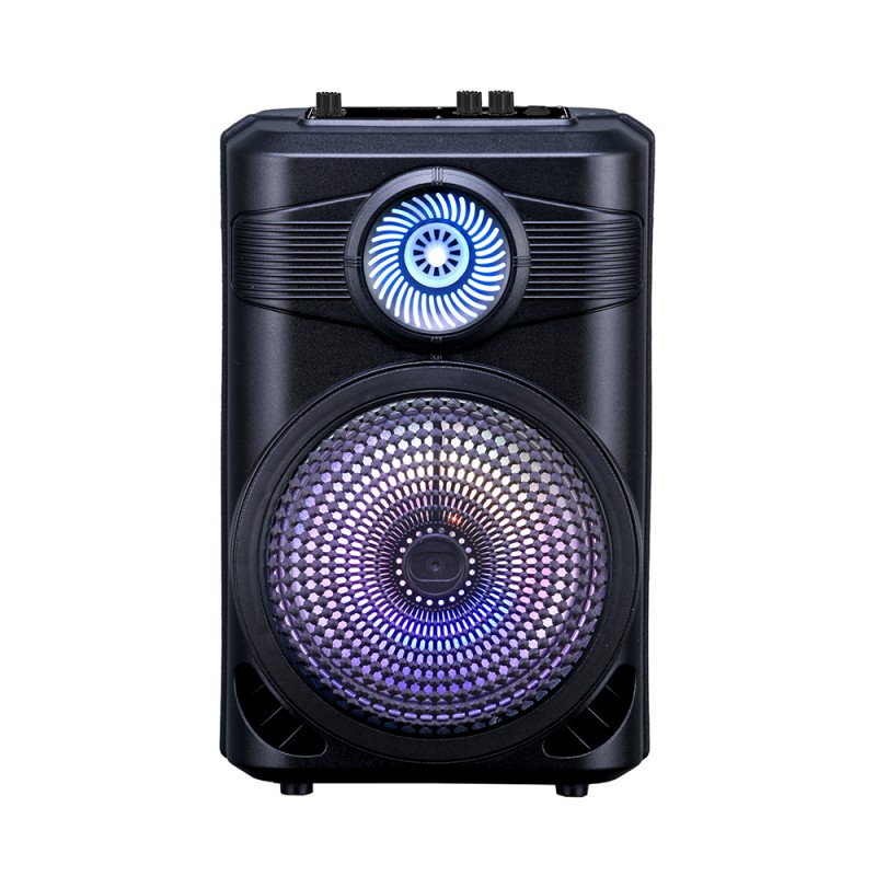Bal-z Zore GD-904 Dijital LED Göstergeli FM Radyolu Mikrofonlu RGB TWS 8 inç Stereo Bass Kablosuz Karaoke Hoparlör