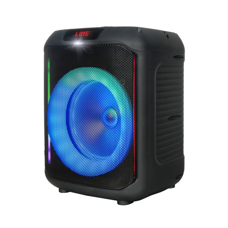 Bal-z Zore GD-907 Dijital LED Göstergeli FM Radyolu Mikrofonlu RGB TWS 8 inç Stereo Bass Kablosuz Karaoke Hoparlör