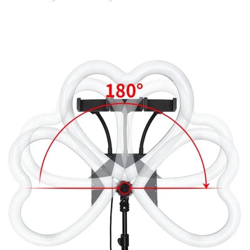 Bal-z  JM33-13 RGB LED Taşınabilir Kalp Şekilli Selfie Işığı 33cm