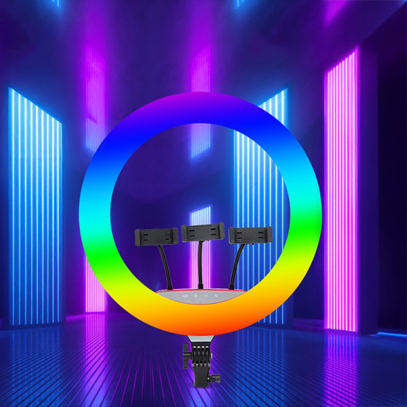 Bal-z  LJJ22 RGB Light 56cm Işıklı Telefon Tutucu Ring Light