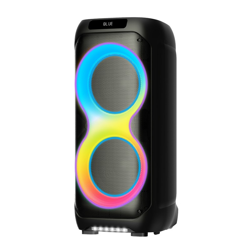 Bal-z Zore LT-2131 Dijital LED Göstergeli Mikrofonlu RGB TWS Çift 8 inç Stereo Bass Kablosuz Karaoke Hoparlör