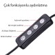 Zore M20 Işıklı Telefon Tutucu Ring Light Zore M20 Işıklı Telefon Tutucu Ring Light
