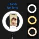Zore M20 Işıklı Telefon Tutucu Ring Light Zore M20 Işıklı Telefon Tutucu Ring Light
