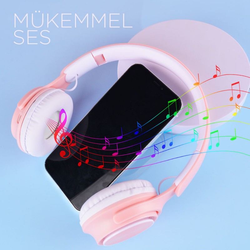 Bal-z  M6 Pro Ayarlanabilir ve Katlanabilir Kulak Üstü Bluetooth Kulaklık