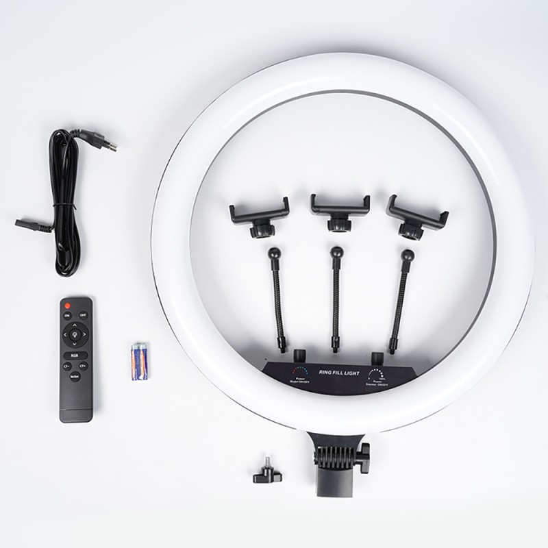 Bal-z  MJ-18 Uzaktan Kumandalı 45cm Işıklı Telefon Tutucu Ring Light