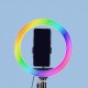 Zore MJ20 RGB Light 8 inç Işıklı Telefon Tutucu Ring Light Zore MJ20 RGB Light 8 inç Işıklı Telefon Tutucu Ring Light