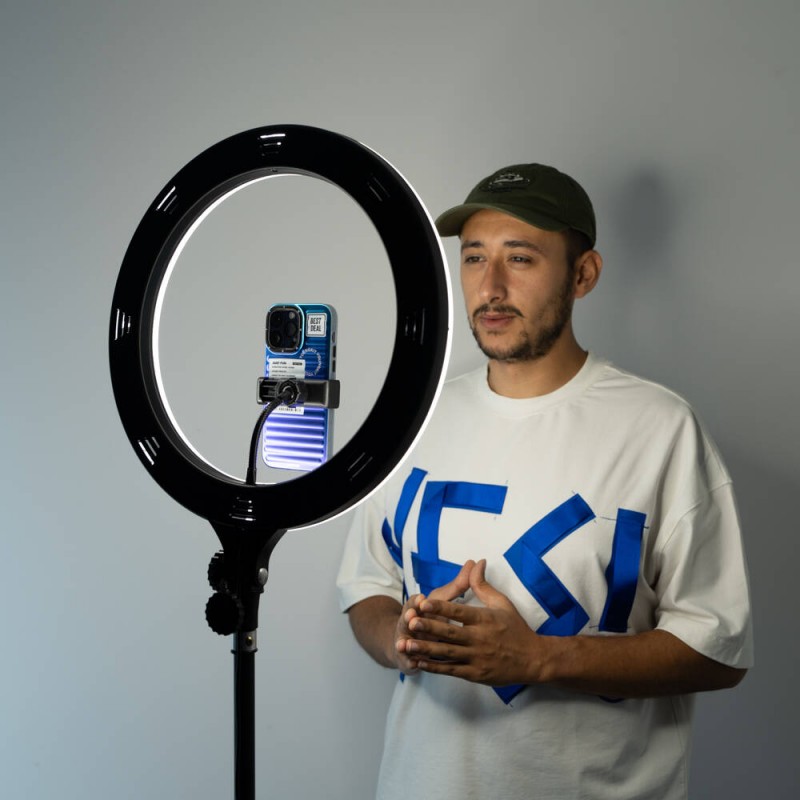 Bal-z  MJ38 RGB 25W Ring Light Canlı Yayın 38cm USB'li ve Telefon Stand