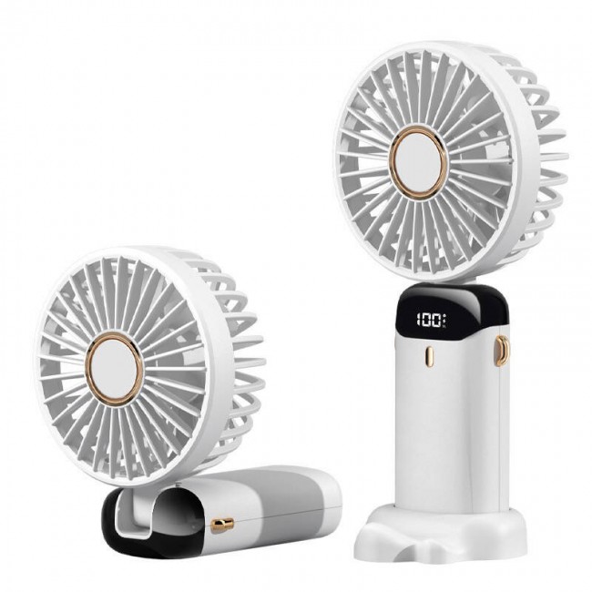 Zore N15 Dijital LED Göstergeli Katlanabilir Askılıklı Portatif Mini Vantilatör Soğutucu El Fanı Zore N15 Dijital LED Göstergeli Katlanabilir Askılıklı Portatif Mini Vantilatör Soğutucu El Fanı