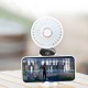 Zore N15 Dijital LED Göstergeli Katlanabilir Askılıklı Portatif Mini Vantilatör Soğutucu El Fanı Zore N15 Dijital LED Göstergeli Katlanabilir Askılıklı Portatif Mini Vantilatör Soğutucu El Fanı