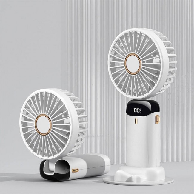 Zore N15 Dijital LED Göstergeli Katlanabilir Askılıklı Portatif Mini Vantilatör Soğutucu El Fanı Zore N15 Dijital LED Göstergeli Katlanabilir Askılıklı Portatif Mini Vantilatör Soğutucu El Fanı