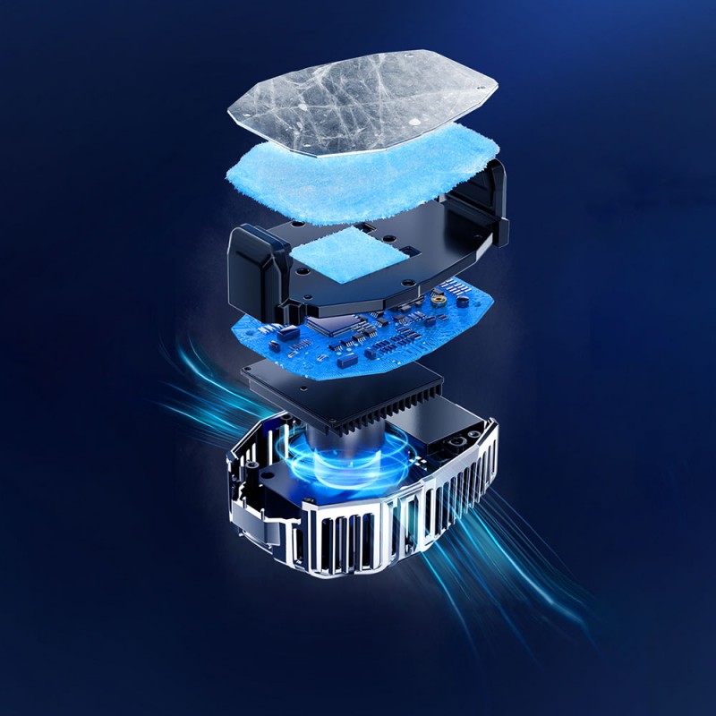 Bal-z  N15 Gümüş Kaplama 2 Kademeli TEC Soğutma Sistemli Telefon Soğutucu Fan