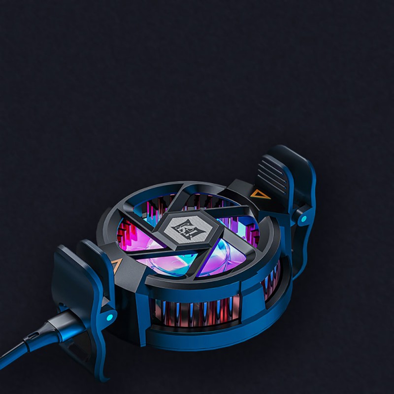 Bal-z  N5 Magnetik Yapıştırmalı 10W TEC Soğutma Sistemli RGB Işıklı Telefon Soğutucu Fan