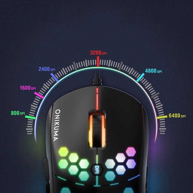 Zore Onikuma CW903 RGB Oyuncu Mouse Zore Onikuma CW903 RGB Oyuncu Mouse