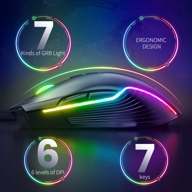 Bal-z  Onikuma CW905 RGB Oyuncu Mouse