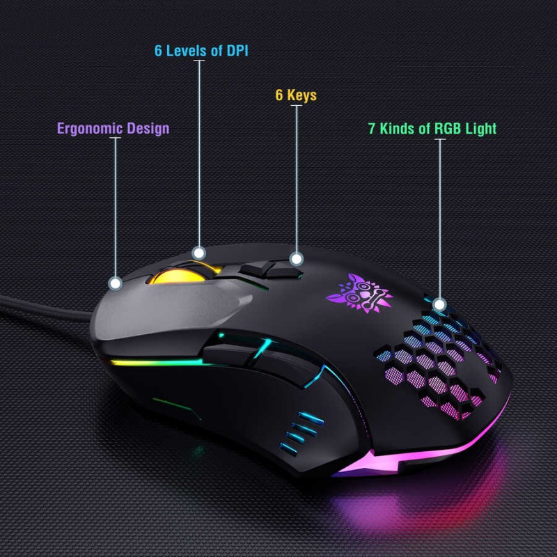 Bal-z  Onikuma G21 RGB Oyuncu Klavye Mouse Seti