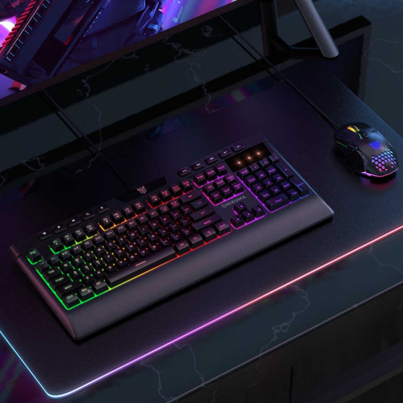 Bal-z  Onikuma G21 RGB Oyuncu Klavye Mouse Seti