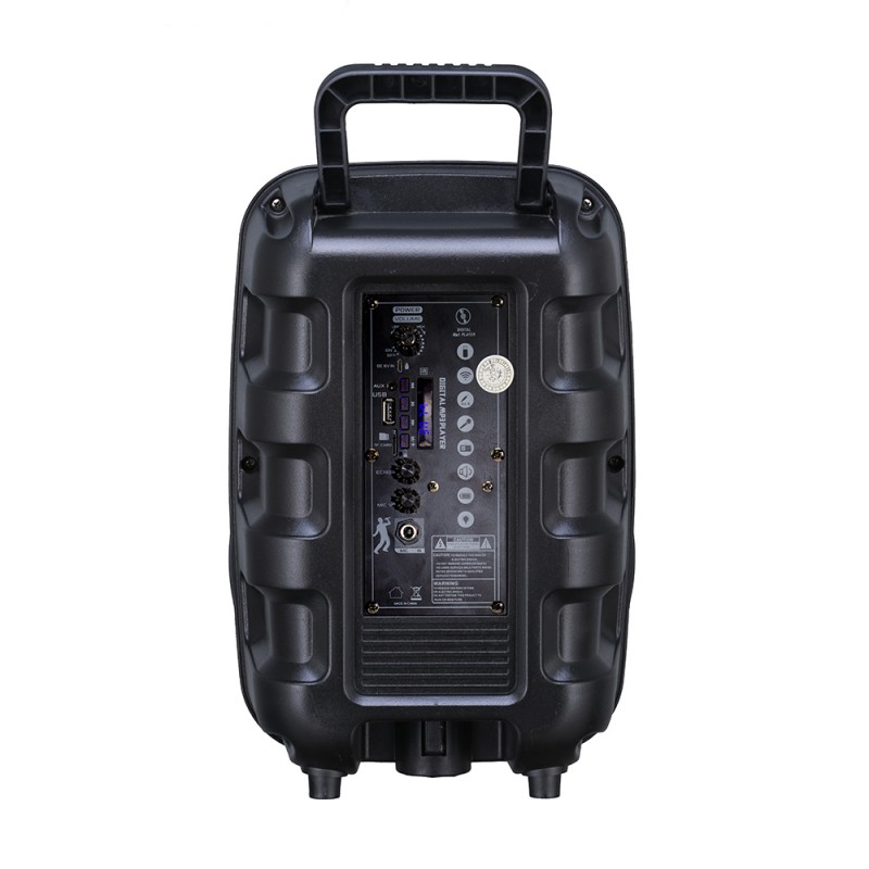 Bal-z Zore PK-17 FM Radyolu Mikrofonlu RGB TWS 8 inç Stereo Bass Kablosuz Karaoke Hoparlör