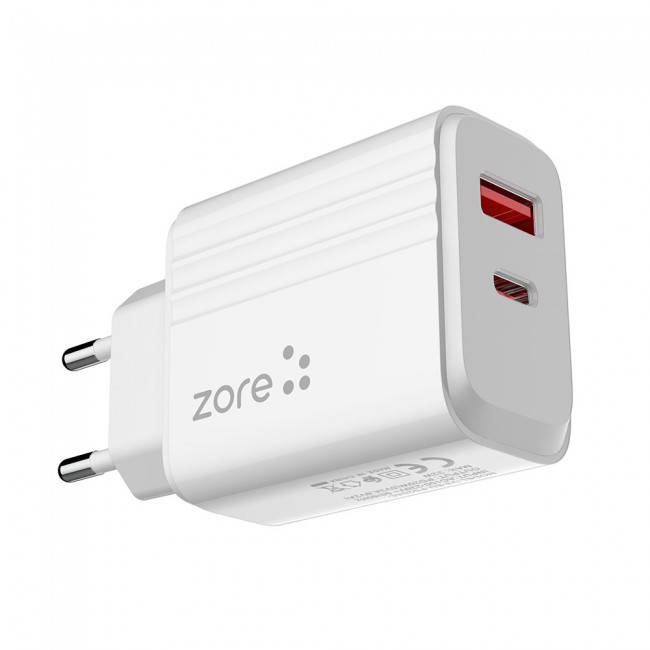 Zore Play Serisi PL3 Lightning 2in1 Seyahat Şarj Aleti 20W Zore Play Serisi PL3 Lightning 2in1 Seyahat Şarj Aleti 20W
