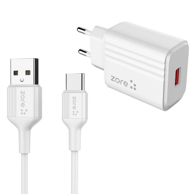 Bal-z  Play Serisi PL1 Type-C 2in1 Seyahat Şarj Aleti 12W