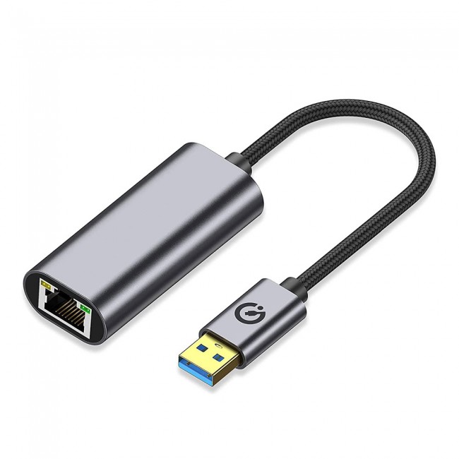 Zore QG03 USB-A to RJ45 USB3.0 Ethernet Dönüştürücü Kablo 1000Mbps 22cm Zore QG03 USB-A to RJ45 USB3.0 Ethernet Dönüştürücü Kablo 1000Mbps 22cm