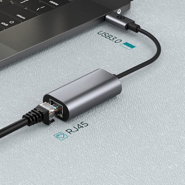 Zore QG03 USB-A to RJ45 USB3.0 Ethernet Dönüştürücü Kablo 1000Mbps 22cm Zore QG03 USB-A to RJ45 USB3.0 Ethernet Dönüştürücü Kablo 1000Mbps 22cm