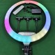 Zore RGB Light 45cm Işıklı Telefon Tutucu Ring Light Zore RGB Light 45cm Işıklı Telefon Tutucu Ring Light