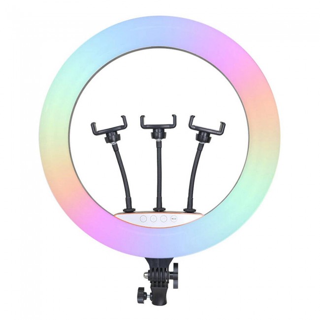 Zore RGB Light 56cm Işıklı Telefon Tutucu Ring Light Zore RGB Light 56cm Işıklı Telefon Tutucu Ring Light