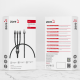 Zore Shira Serisi 3in1 USB Kablo 30cm Zore Shira Serisi 3in1 USB Kablo 30cm