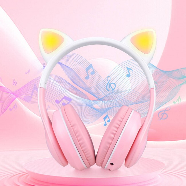 Zore STN-28 Pro Kedi Kulaklı Tasarımlı RGB Işıklı Bluetooth Kulaklık Zore STN-28 Pro Kedi Kulaklı Tasarımlı RGB Işıklı Bluetooth Kulaklık